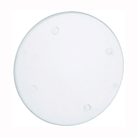 ABB Wht Cover Plastic 4in Union 4052-WHT